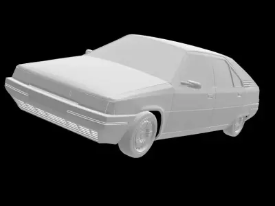 Citroen BX 3D print model