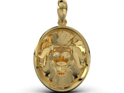 lion pendant 3D print model