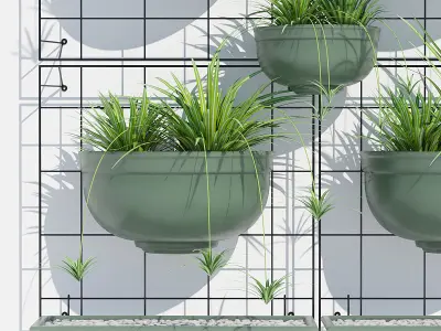 Painel jardim vertical 3D model