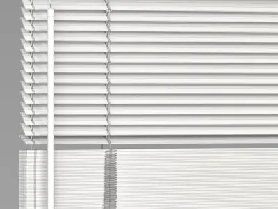 Wooden Blinds Set 01 3D model