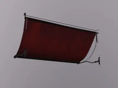 Awning Low-poly 3D model