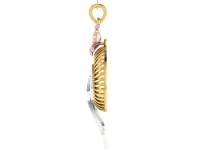 Solitaire Women Pendant 3dm STL OBJ FBX Renders Details 3D print model get