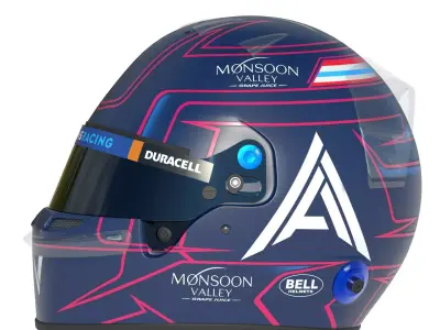 F1 Williams Helmets 2023 3D model