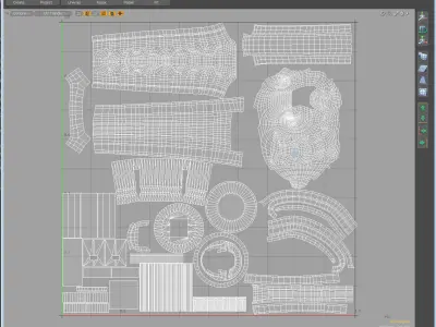 Brass Door Handles  3D model
