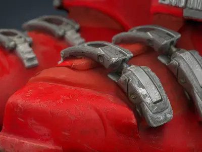 Ski boots Low-poly 3D model