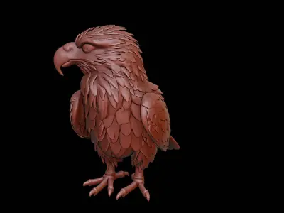 Eagle Animal Sculpture 3D print model purchase
