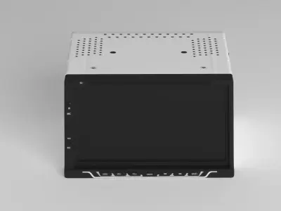 KAR7D Car Audio 7 Inch 2 DIN DVD Player Low-poly 3D model