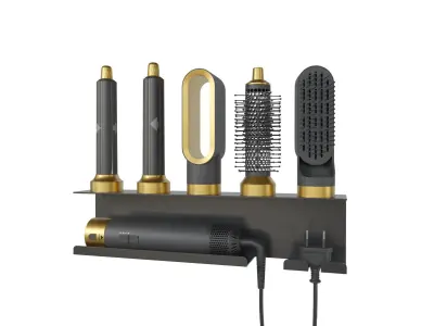 electrical hairdryer and styler  3D model