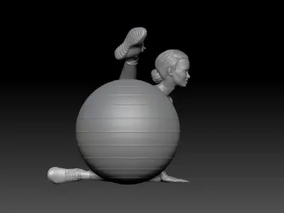 FITNESS GIRL 1 3D print model