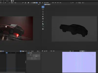 Vintage car C 3D model
