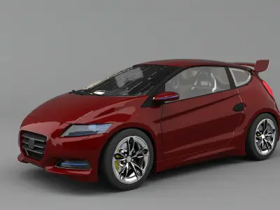 CRI or Cry Concept Car Low-poly 3D model