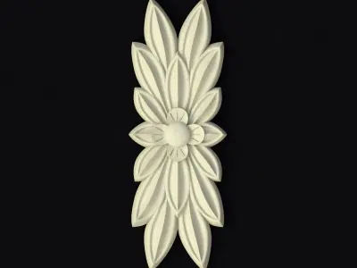 Central decor ornament for furniture 3D model 283