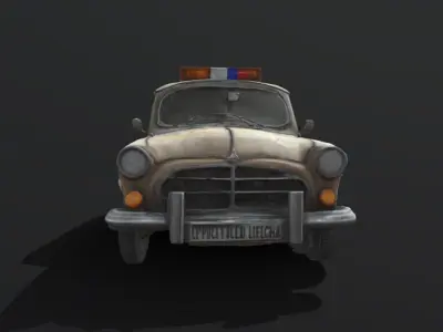 Retro Gaming Car Low Poly Stylized Vehicle 3D Model Low-poly 3D model