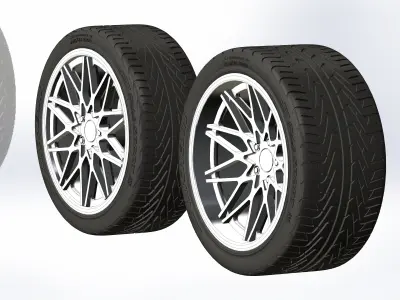 Custom wheels Foose Phoenix for your scale model 3D print model