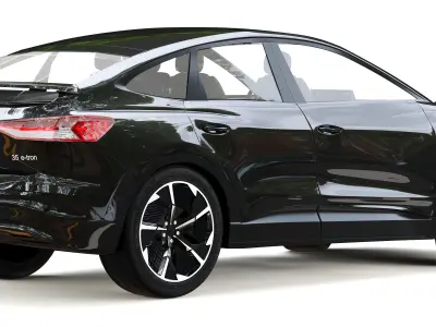 Audi Q4 sportback Low-poly 3D model