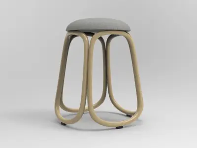 Redy Barstool Low-poly 3D model