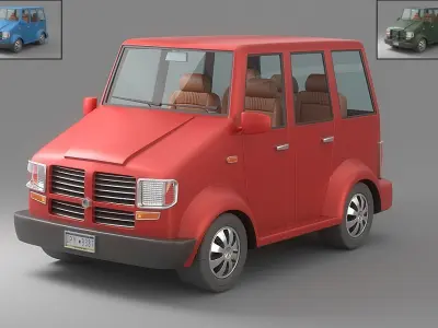Cartoon Car Collection V4 3D model