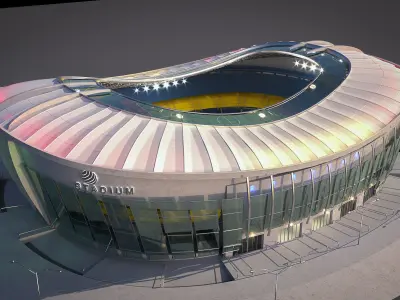 Football Soccer stadium 3D model purchase