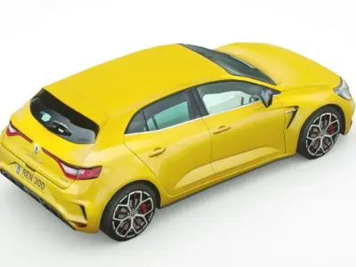 Renault Megane RS 2019 Low-poly 3D model