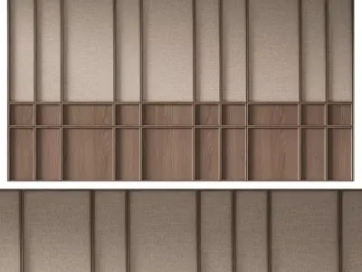 Decorative V68 Wall Panels 3D model