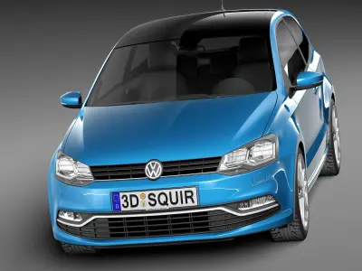Volkswagen Polo 3door 2015 3D model