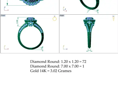 Great Wedding Diamond Ring 3D print model