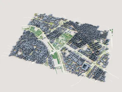 Valencia City Spain  3D model