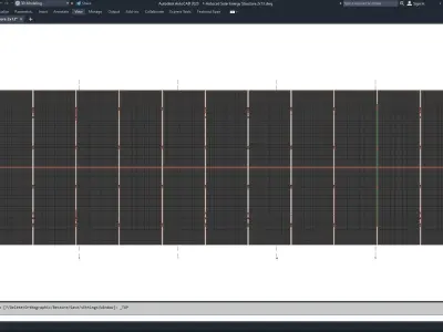 Autocad - Solar Energy Structure 3D Model 3D model