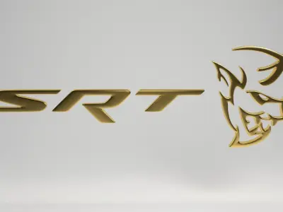 SRT demon logo 3D model