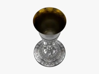 Old decorated chalice 3D model
