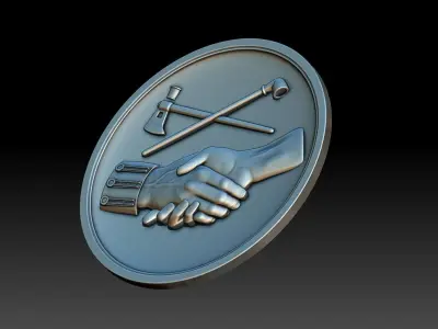 Peace Coin 3D print model purchase