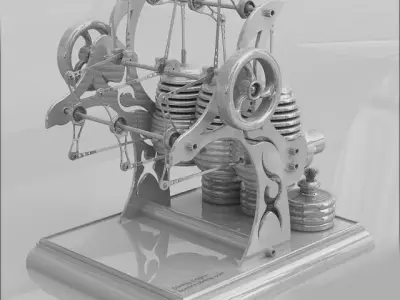 stirling engine 3D model
