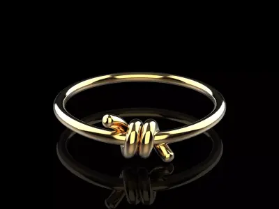 Knot ring model 668 3D print model