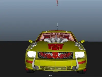 Transformers mustang 3D model