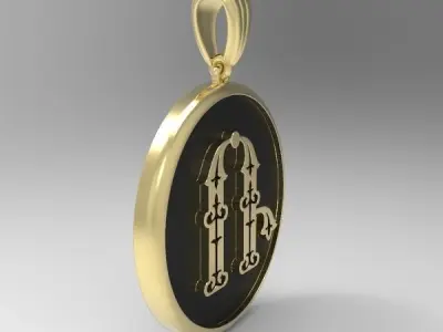 Decorative Letter R 3D print model