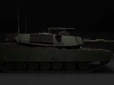 M1E1 Abrams 3D model
