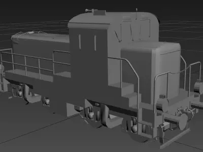 FABLOK SM30 diesel locomotive 3D model