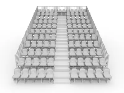 Bleachers 10 3D model