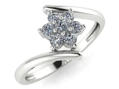 light weight gold diamond rings-C111116SKCH2026042-wt-0-5 3D print model