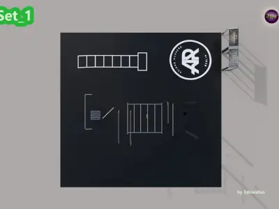  Urban Sports - Adidas Runner - Outdoor Kit Set - PBR lowpoly Low-poly 3D model