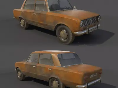 Rusty Vaz 2101 3D model