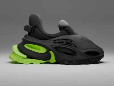 Sneaker concept Low-poly 3D model