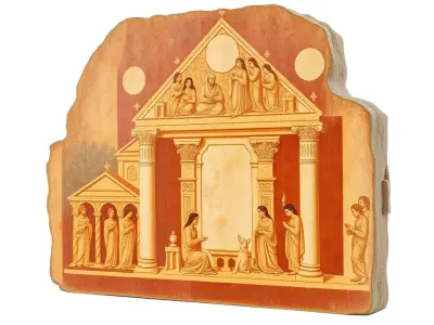 Ancient Greek Relief model pack Low-poly 3D model