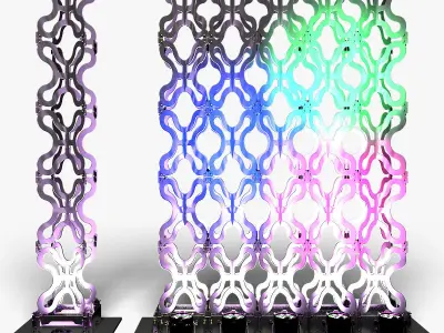 Stage Decor 23 Modular Wall Column 3D model