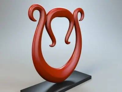 Abstract Figure m010 P 3D print model