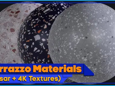 Terrazzo Materials  SBSAR - 4K Textures Texture