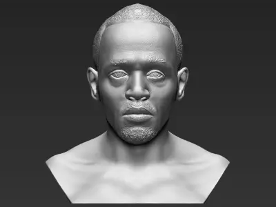 Usain Bolt bust 3D printing ready stl obj formats 3D print model