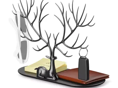 Deer Shaped Hanger 3D model