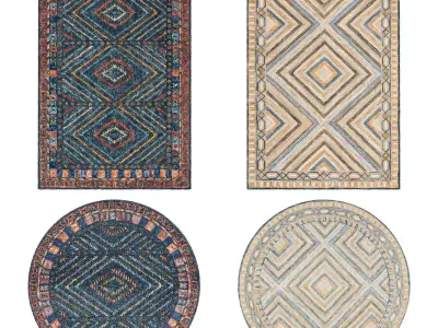 Rugs No 177 Low-poly 3D model