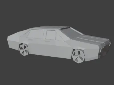 Low-Poly Car Low-poly 3D model